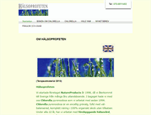 Tablet Screenshot of halsoprofeten.com